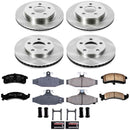 PowerStop OE Stock Replacement Low-Dust Ceramic Brake Pad and Rotor Kit