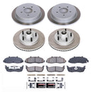 PowerStop Semi-Coated Rotor and Low-Dust Ceramic Brake Pad Kit