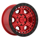 20x9.5 Black Rhino Reno Candy Red Black Lip Edge Black Bolts 6x139.7 ET12 Wheel