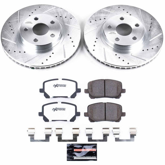 PowerStop Z26 Street Performance Ceramic Brake Pad and Drilled & Slotted Rotor K
