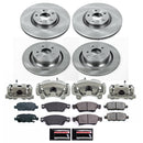 PowerStop OE Stock Replacement Low-Dust Ceramic Brake Pad, Rotor and Caliper Kit