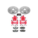 PowerStop Z26 Street Performance Ceramic Brake Pad, Drilled Slotted Rotor, and C