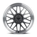 Katana KR06 Glossy Gun Metal Machine Lip 5x100 ET40 CB73.1 Wheel Rim