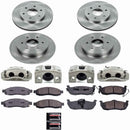 PowerStop OE Stock Replacement Low-Dust Ceramic Brake Pad, Rotor and Caliper Kit