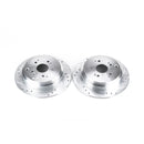 PowerStop Evolution Drilled Slotted Rotors Pair Rear For Honda Odyssey