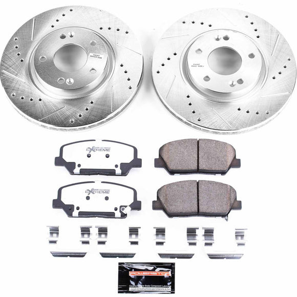PowerStop Z26 Street Performance Ceramic Brake Pad and Drilled & Slotted Rotor K