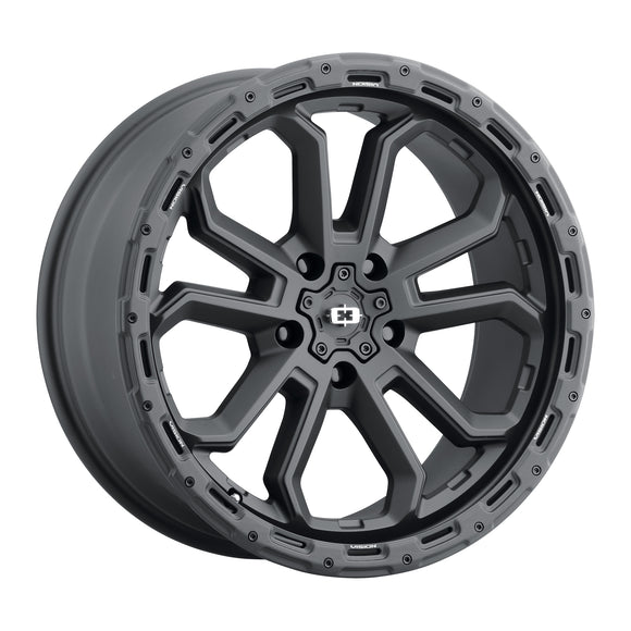 20x9 Vision 405 Korupt Satin Black Wheel 5x139.7 ET12 CB108