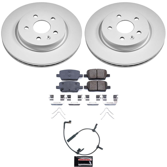 Genuine Geomet Coated Rotor and Low-Dust Ceramic Brake Pad Kit