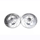 PowerStop Evolution Drilled Slotted Rotors Pair Front For Mazda MX-5 Miata