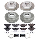 PowerStop Semi-Coated Rotor and Low-Dust Ceramic Brake Pad Kit