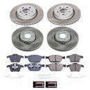 PowerStop Semi-Coated Rotor and Low-Dust Ceramic Brake Pad Kit