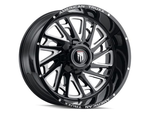 20x10 American Truxx Blade Black/Milled 8x170 ET-24 wheel/rim
