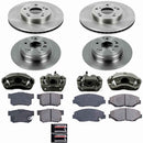 PowerStop OE Stock Replacement Low-Dust Ceramic Brake Pad, Rotor and Caliper Kit