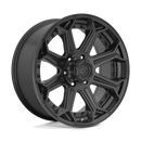 20x9 Fuel Off-Road D706 Siege Matte Black 6x139.7 ET1 CB106.1 Wheel Rim