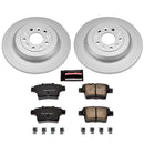 PowerStop Genuine Geomet Coated Rotor and Low-Dust Ceramic Brake Pad Kit