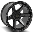 4Play Gen3 4P63 22x12 Black Brushed Face Tinted Wheel 5x127 ET-44 CB87.1