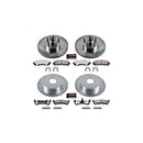 PowerStop Z36 Carbon-Fiber Ceramic Brake Pad with Drilled and Slotted Rotor Kit