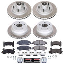 PowerStop Semi-Coated Rotor and Low-Dust Ceramic Brake Pad Kit