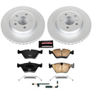 PowerStop Genuine Geomet Coated Rotor and Carbon-Fiber Ceramic Brake Pad Kit