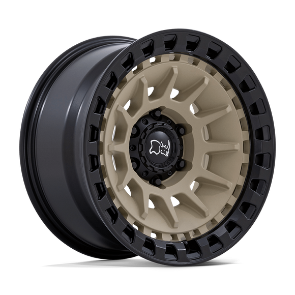 17X8.5 Black Rhino Barrage Tan 6X139.7 6X5.5 ET-10 Wheel Rim