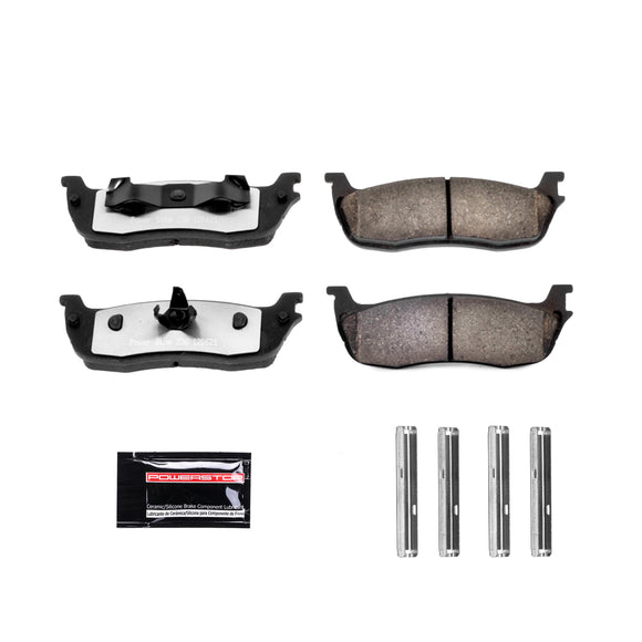 PowerStop Z36 Truck And Tow Carbon-Fiber Ceramic Brake Pads With Hardware