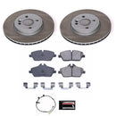PowerStop Semi-Coated Rotor and Low-Dust Ceramic Brake Pad Kit