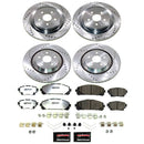 PowerStop Z36 Carbon-Fiber Ceramic Brake Pad with Drilled and Slotted Rotor Kit