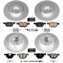 PowerStop Genuine Geomet Coated Rotor and Carbon-Fiber Ceramic Brake Pad Kit