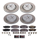 PowerStop Semi-Coated Rotor and Low-Dust Ceramic Brake Pad Kit