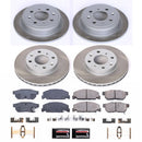 PowerStop Semi-Coated Rotor and Low-Dust Ceramic Brake Pad Kit
