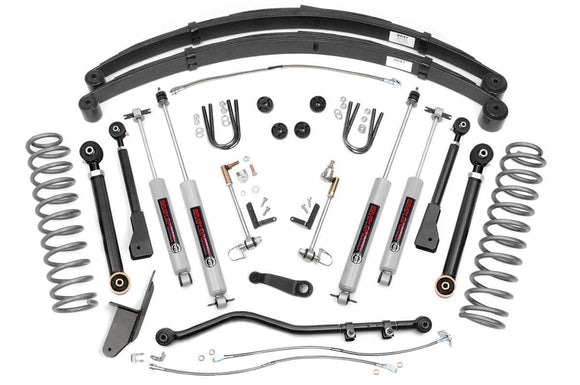 Rough Country 4.5 Inch Lift Kit RR Springs X-Series Jeep Cherokee XJ 84-01