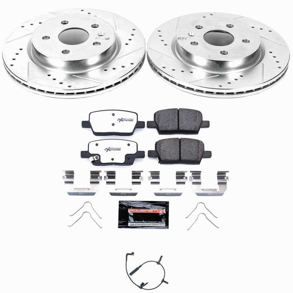 Z26 Street Performance Ceramic Brake Pad and Drilled & Slotted Rotor Kit