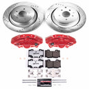 PowerStop Z26 Street Performance Ceramic Brake Pad, Drilled Slotted Rotor, and C