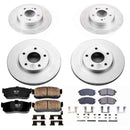 PowerStop Genuine Geomet Coated Rotor and Low-Dust Ceramic Brake Pad Kit