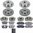 PowerStop OE Stock Replacement Low-Dust Ceramic Brake Pad, Rotor and Caliper Kit