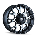 17x9 Mayhem Warrior Black-Machined Wheel/Rim 6x135 8015-7937B
