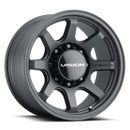 16x8 Vision 351 Flow Satin Black 8x165.1 8x6.5 ET0 Wheel Rim-2