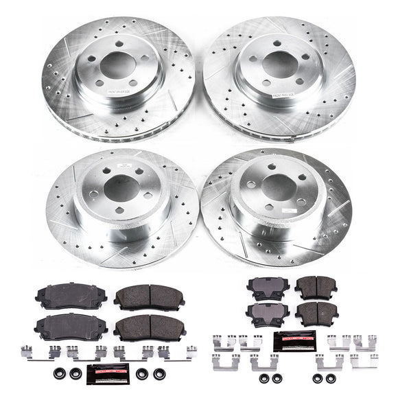 PowerStop Z23 Daily Driver Carbon-Fiber Ceramic Brake Pad and Drilled & Slotted