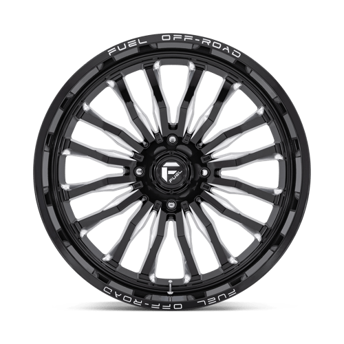 24x7 Fuel Off-Road D821 Arc UTV Gloss Black Milled 4x156 ET13 CB132 Wheel Rim