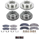 PowerStop OE Stock Replacement Low-Dust Ceramic Brake Pad and Rotor Kit