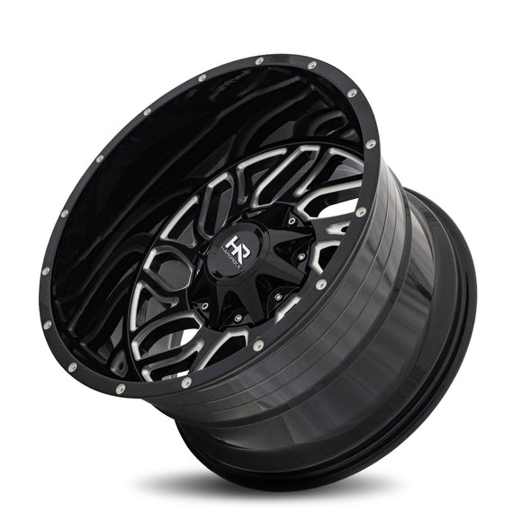 20x10 Hardrock Destroyer Gloss Black Milled 5x139.7/150 ET-19 wheel/rim