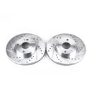 PowerStop Evolution Drilled Slotted Rotors Pair Front For Mazda Miata