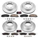 PowerStop Genuine Geomet Coated Rotor and Low-Dust Ceramic Brake Pad Kit