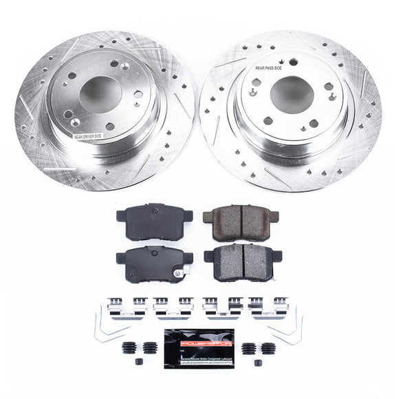 PowerStop Z23 Daily Driver Carbon-Fiber Ceramic Brake Pad and Drilled & Slotted