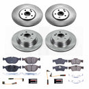 PowerStop OE Stock Replacement Low-Dust Ceramic Brake Pad and Rotor Kit