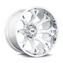 24x14 Hardrock BloodShot Xposed Chrome 6x139.7 ET-76 wheel/rim-2