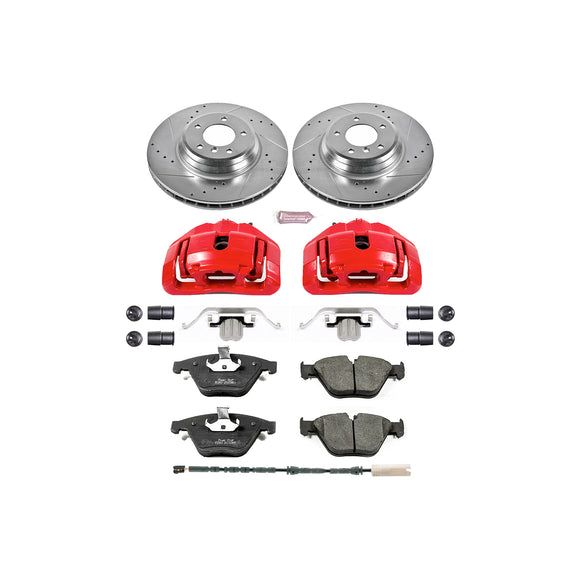 PowerStop Z23 Daily Driver Carbon-Fiber Ceramic Pads Drilled & Slotted Rotor & C