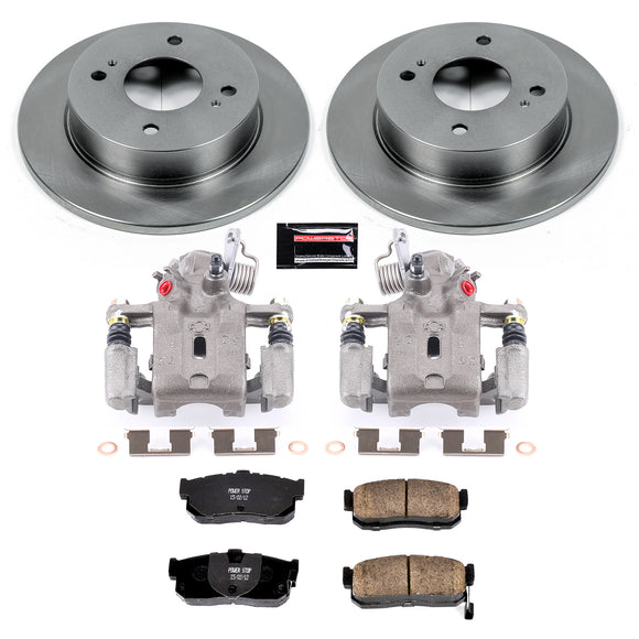 PowerStop OE Stock Replacement Low-Dust Ceramic Brake Pad, Rotor and Caliper Kit