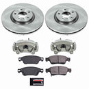 PowerStop OE Stock Replacement Low-Dust Ceramic Brake Pad, Rotor and Caliper Kit