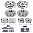 PowerStop OE Stock Replacement Low-Dust Ceramic Brake Pad, Rotor and Caliper Kit